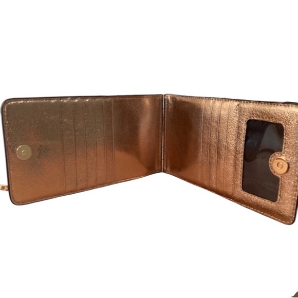 Thacker Metallic Gold Crossbody Phone Bag - Picture 3 of 4